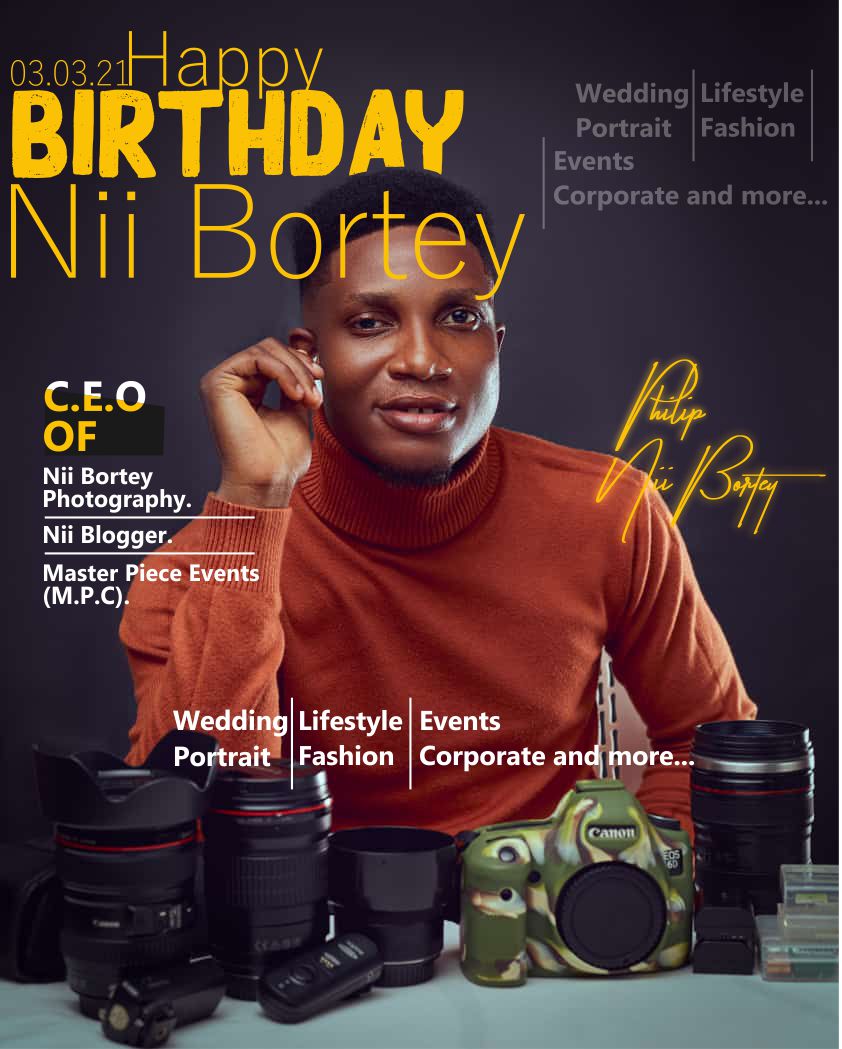 richmondthomps1's tweet photo. @niiborteyphotos  
@rnt_media_ is proud of your achievements and your accomplishments... We urge you on.

#Ghanaian
#MichaelJackson
#ericanlewedim
#birthday
#magazinhaberleri https://t.co/Qp0qOewiTs