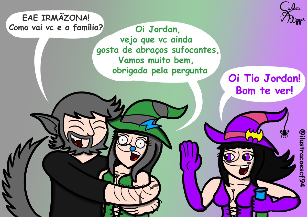 IlustracoesCF94's tweet photo. Não dar para culpar o Necrolight, não dar para rir numa situação dessa HAHAHA
#ilustraçõescf94 #ilustracoescf94 #cartoon #toon #original #originalcharacter #oc #katy #katyabruxa #dolaneria #bruxa #jordan #jordanoglabro #glabro #lobisomen #necrolight #familia #quadrinho #poção https://t.co/rBpibp9q1l
