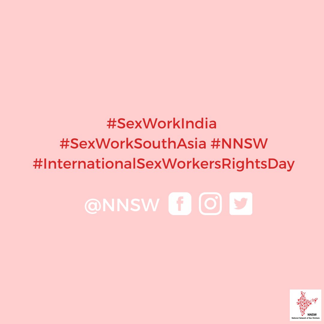 Sex Worker Collectives across the world step out with pride on 3rd March-International Sex Workers’ Rights Day.
This year,we share this poster with our demands as workers at a time when workers’ rights are under attack.

#SexWorkIndia #SexWorkSouthAsia #NNSW #ISWRD