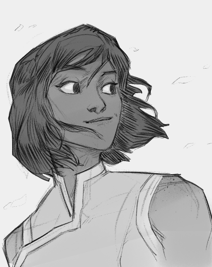 suddenly seized by the need to sketch korra 