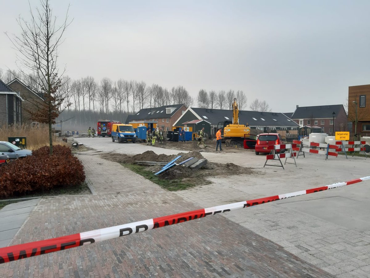 Melding brandweer Albert Michelsonstraat Nobelhorst