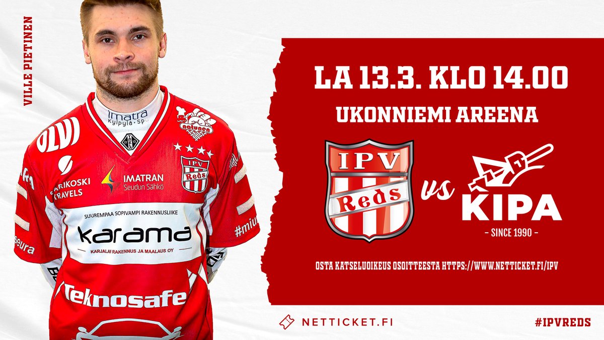 IPVreds's tweet photo. Imatran Pallo-Veikot – Kiteen Pallo la. 13.3. klo 14.00.
 
Pesäpallokesä 2021 lähestyy Ukonniemi-Areenassa harjoitusottelulla!

https://t.co/gwDEPcKYOn

Lippu hintaan 8€ osoitteesta https://t.co/UKWTa24d68.

#miunseura #ipvreds #superpesis #pesis #imatra #lappeenranta https://t.co/K5nsQPIhKh