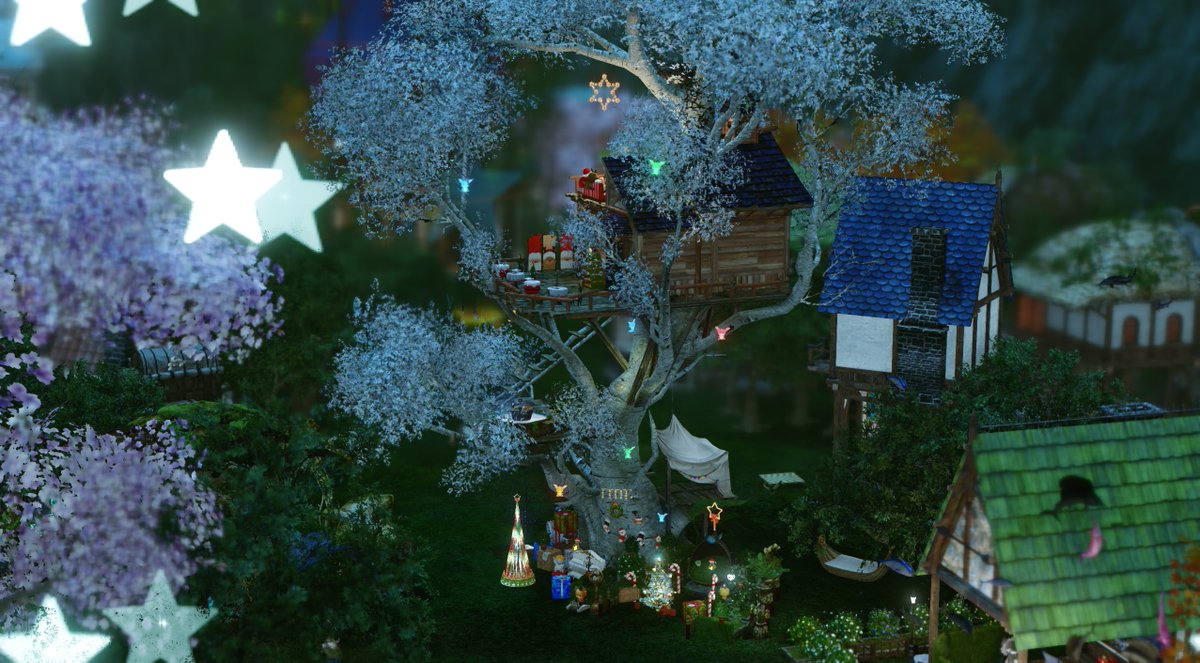 Kintogi1's tweet photo. Our Christmas Tree(house) 🎄🎄 #ArcheAge #aaunchained https://t.co/QZe4CaNpuD