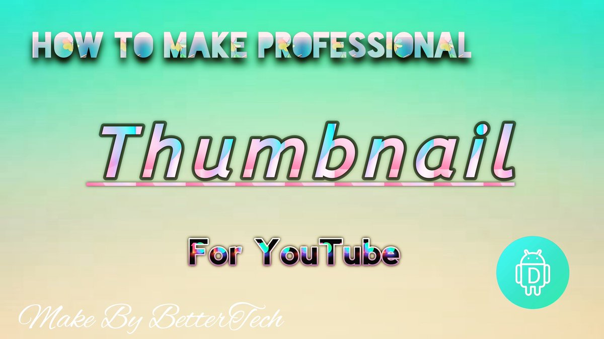 BetterTech6's tweet image. Simple &amp;amp; Professional Thumbnail Make In 5 Minute 👇 Link

youtu.be/sjHW2O2s_E0