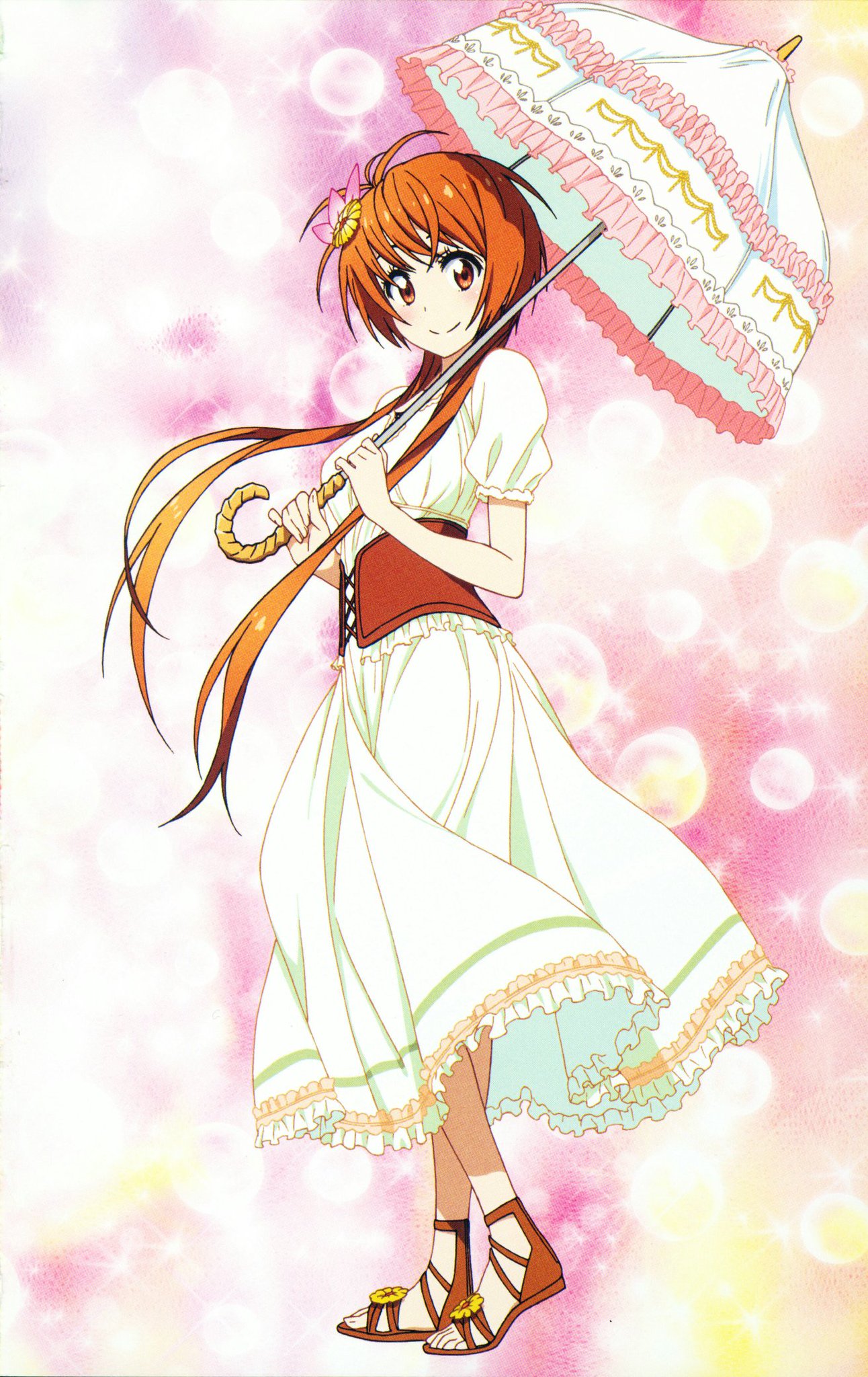 ニセコイ バレンタイン色紙 複製サイン色紙 懸賞 橘万里花