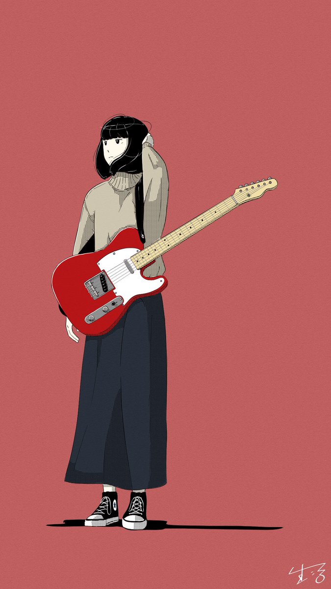生活 Seikatsu 胸に滾らせた この刃 4141 Sh イラスト ギター 勝手に描きましたシリーズ