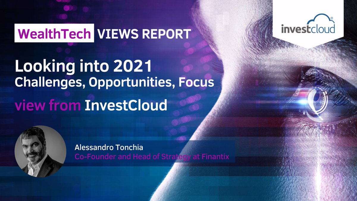 Alessandro Tonchia addresses serving clients remotely, the shift to digital and #ESG in this @TheWealthMosaic #WealthTech Views report. It’s a great primer on our focus for 2021. To ensure you stay updated with us, follow @InvestCloud. hubs.li/H0Ht6r20