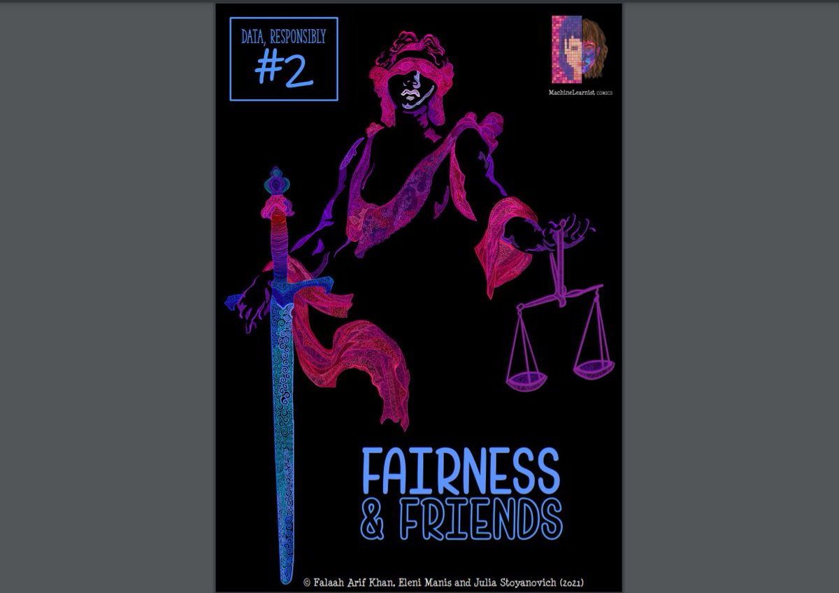 SofiaKypraiou's tweet image. Cool comic book about fairness in Automated Decision Systems! &quot;Data, Responsibly Comics, Vol2: Fairness and Friends&quot; from @MachineLearnist is out with a  tutorial on this work at @FAccTConference this Thursday! dataresponsibly.github.io/comics/vol2/fa…