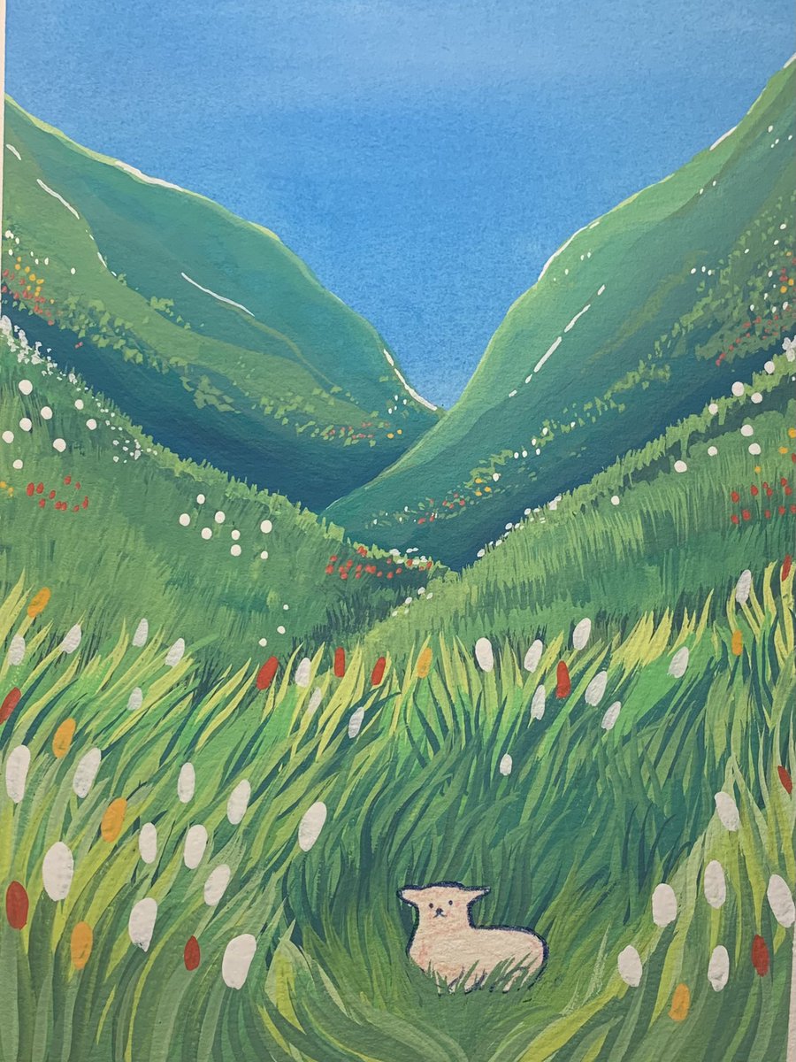 titsay's tweet photo. hello #ArtsOfVibrancy ✨ i’m titsay and i like painting vibrant greenery ✨ https://t.co/UOtT88gikV