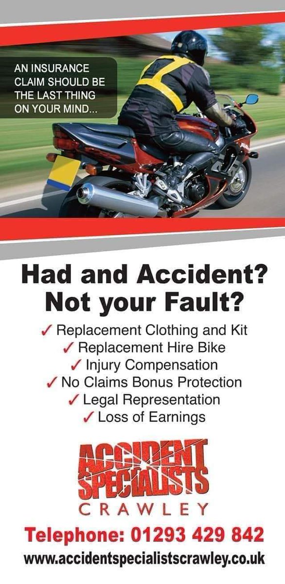 We'll have you back on the road as soon as we can.

📱01293 429842
💻 accidentspecialistscrawley.co.uk
📧 info@accidentspecialist.co.uk