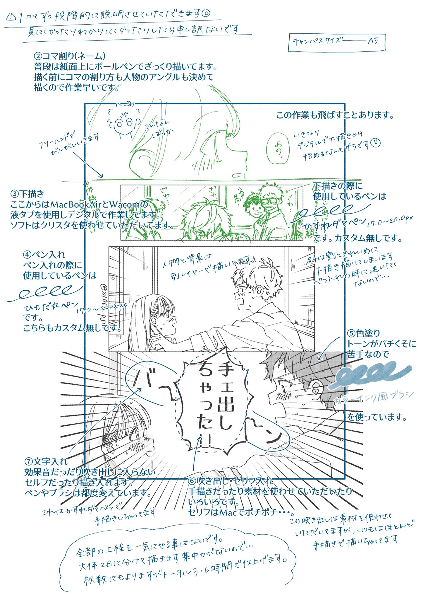 S子 知りたいことは伝えられていますでしょうか S子クリスタ使うのも漫画描くのもめっちゃ初心者なので拙いとは思いますが もしご自分で研究なさってるとかであれば少しでも参考になれば幸いです あとs子ペン全然馴染んでないのでおすすめのペンなどあれ