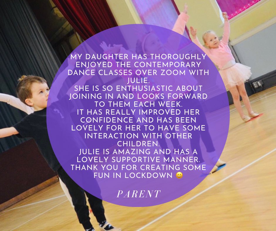 🌟NEW DANCE CLASS 🌟
By popular demand, we are delighted to be adding this new dance class to our timetable! 
💃Contemporary and Creative Dance classes 
📆 Sundays: 7th-28th March
⏰11am-12pm 
💻 On Zoom
📩 For more info or to book a place, please email jbowmandance@gmail.com