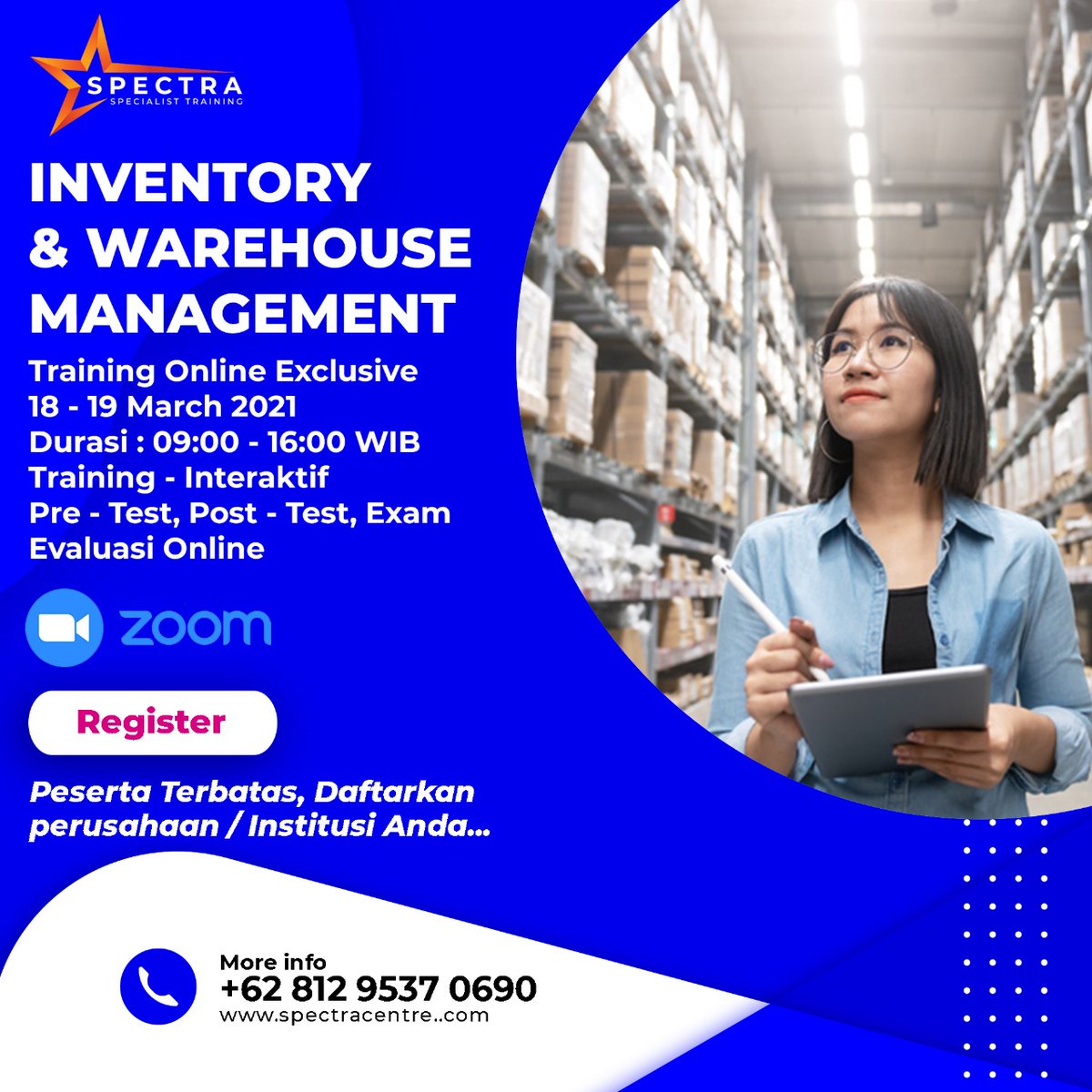 SpectraCentre's tweet photo. Training Online - Confirm Running !

Via Zoom - Training Interaktif 

Detail Sylabus : https://t.co/9ylpSaVaYe

#publictraining #inhousetraining #trainingonline #inhousetrainingonline #trainingpublic #seminar #workshop #infotraining #infoseminar #trainingonline #onlinelearning https://t.co/mcrqv7koR4
