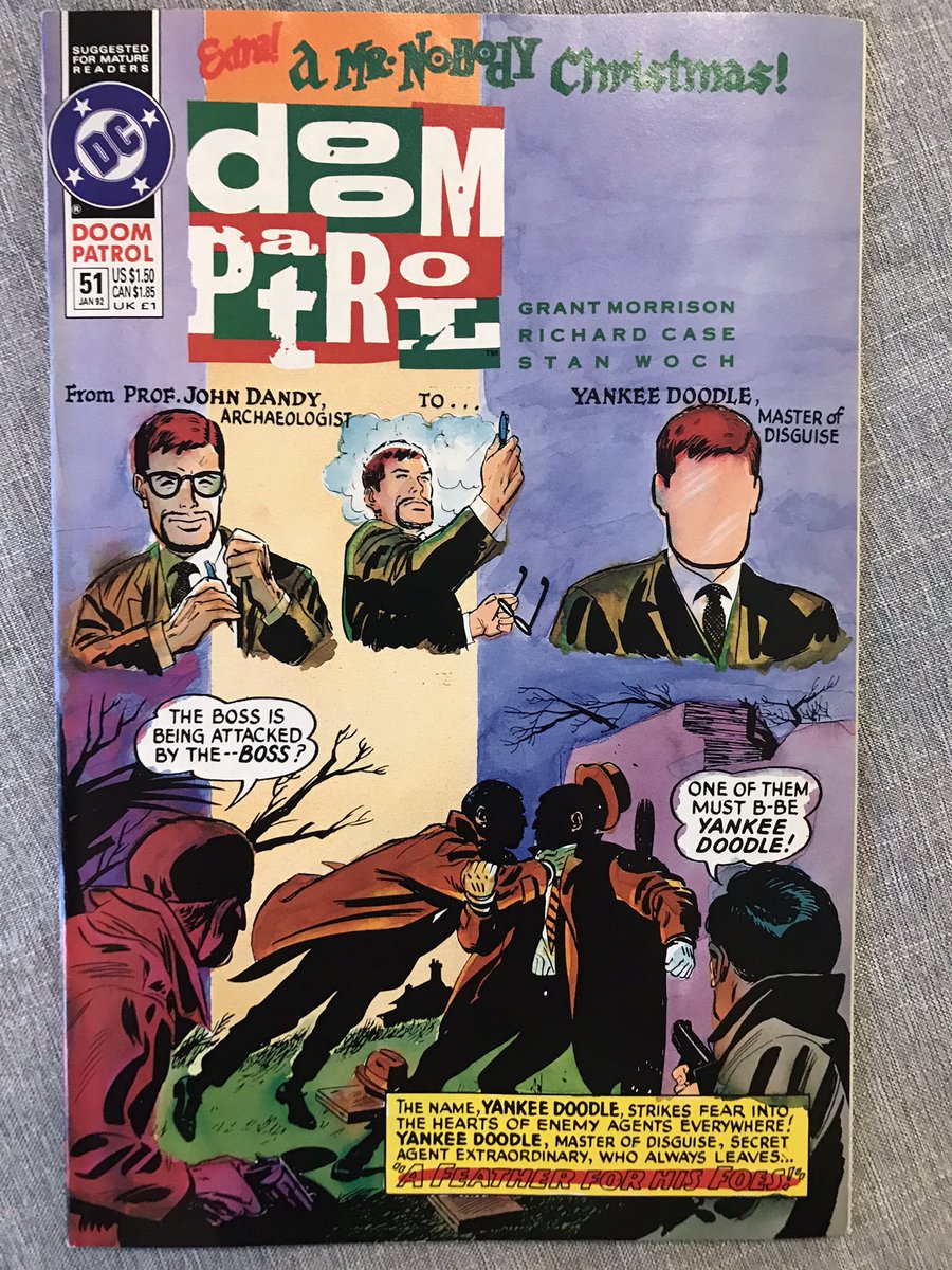GM is moving pieces around the board elegantly here. Dorothy is still haunted by the deal she did in the Pentagon, rifts are appearing in the Doom Patrol over political differences exposed by The Brotherhood of Dada’s message, and a new player is about to enter the fray ...
