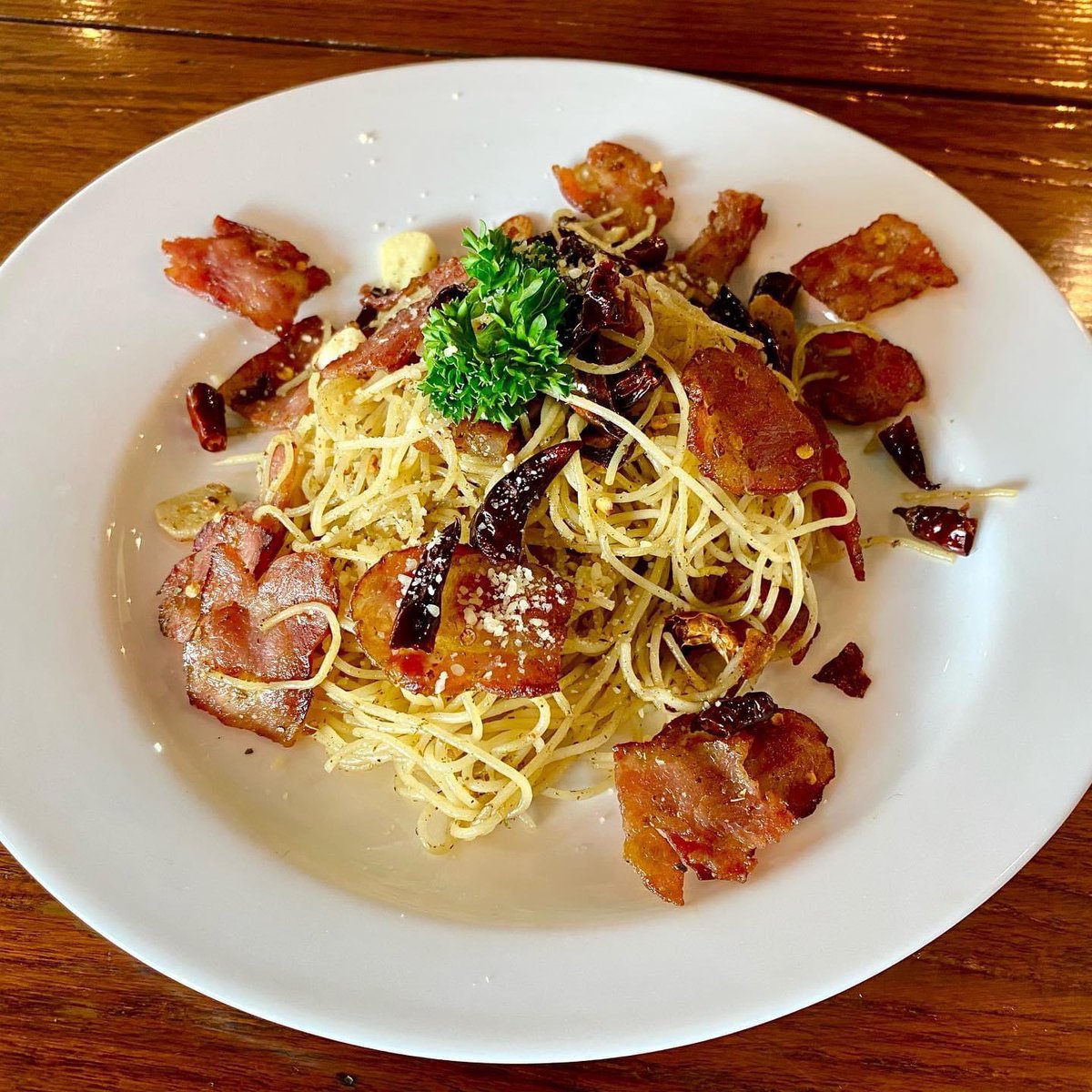 88car_fe's tweet photo. Spaghetti 🍝 🥓🌶สปาฯเ��ค่อนพริกแห้ง https://t.co/Vq0Q2Ep28v