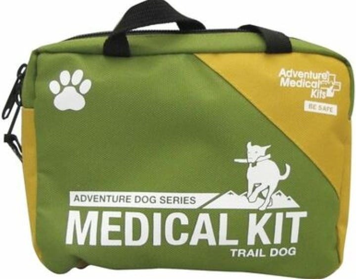 This dog specific kit gives you comprehensive medical solutions for your trail buddy.  It is catered to the types of injuries dogs encounter most on the trail-primarily to their paws, with an assortment of dressings, bandages, and tools like the splinter picker/tick remover