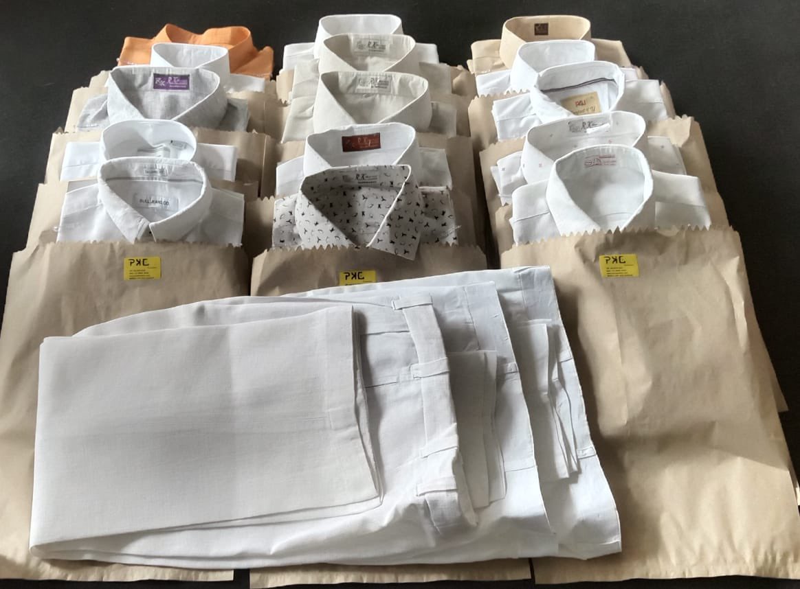 Premanth_PK's tweet photo. Neatly processed, crisply ironed and ready for delivery.
#PlasticFreePacking #PKCLaundries #pkcshamshabad #drycleaningshamshabad #laundryservice #drycleaning #starch #rolling #PKC #PK #pkcposts https://t.co/fTROyRGgfI