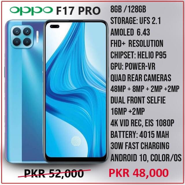 PaktelStore's tweet photo. Finally Oppo Par Sastay Nasho Kay Side Effects Thora Kam Hotay Hue:)...F17 Pro ko 4000 Ka Price Cut Lag Gaya....New Price Is 48k ...  Price ko Kam Karna iss liye bhi zrori tha bcoz F19 Pro ko adjust krna ha 52k- 55k tk jo bilkul same specs kay sath aa rha ha. https://t.co/hoHV3EEV69