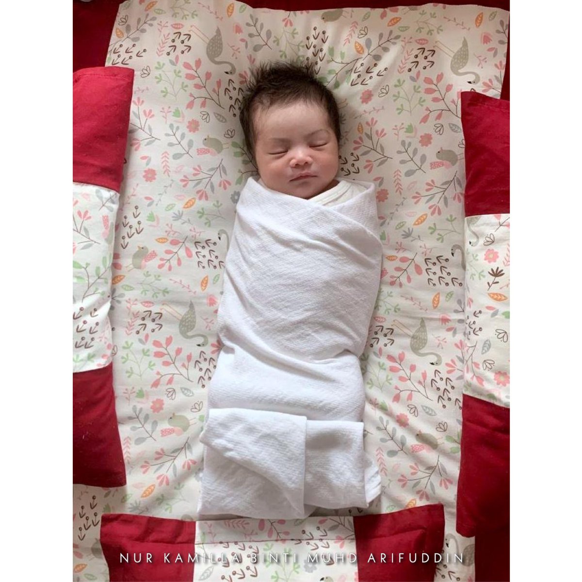 spelleija's tweet photo. Syukur Alhamdulillah, genap 60 hari kelahiran heroin kami. She was born on 02.01.2021, Saturday at 4.54am, 6 days late. Weighed in at 3.51kg with natural birth. Oops, we did it again. Our home has grown by two feet! #babyNK #newborn #cikjaxpaden https://t.co/KiwpSgvhDT