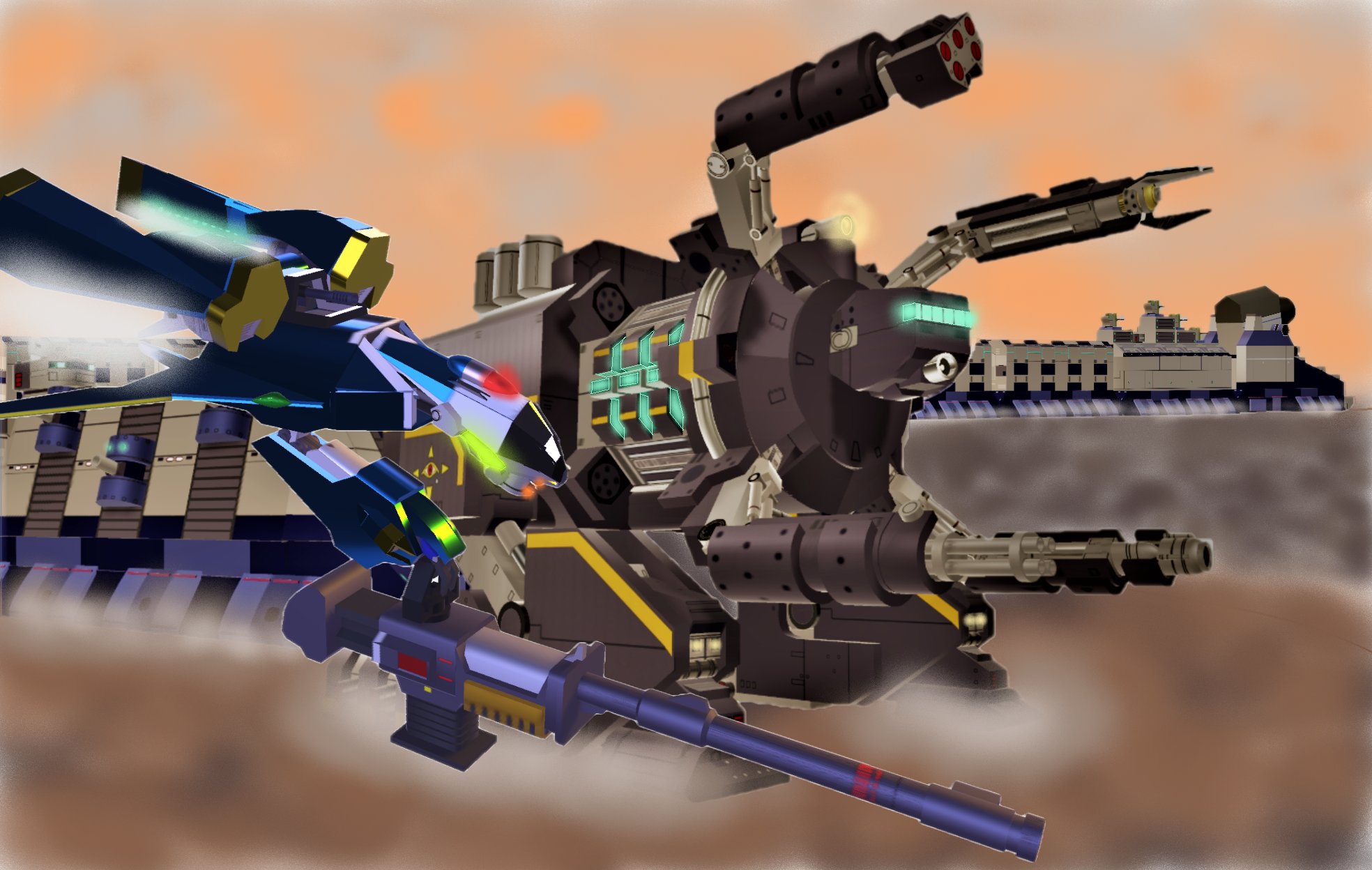 カゲロウ エンディミオンvsシュピンネ アインハンダーのサントラに掲載されているイラストを参考にして描いてみました 自分としては薄暗い中でコア部分を光らせるのが好きです T Co V6ytgom3vx Twitter