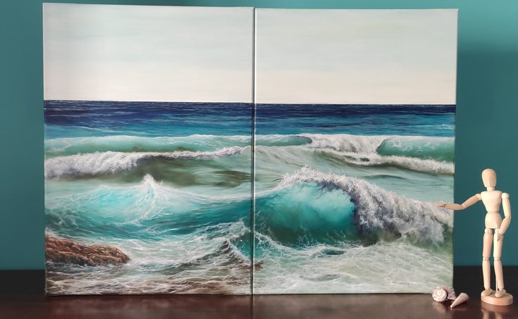 GCFineArt's tweet photo. Two of us - stunning wave diptych paint… by @GCFineArt via @artfinder #oil #painting #art https://t.co/kCVKtC7Qms https://t.co/HLTcSo1A7t