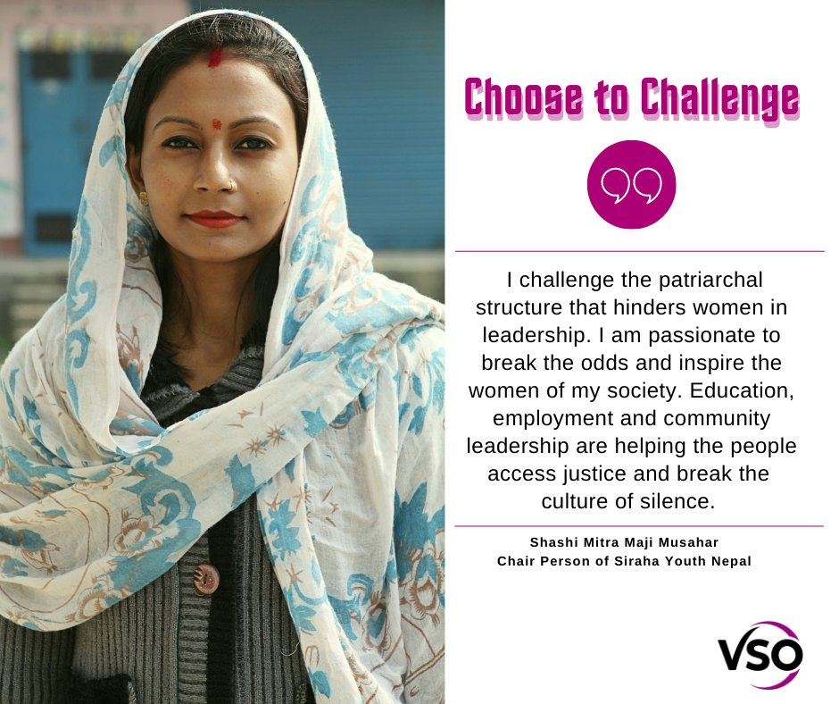 VSONepal's tweet photo. Voice of a Leader!
We choose to challenge gender bias and inequality. We choose to celebrate women's achievements &amp; together we can create an inclusive world. 
#VSO #VSONepal #ChooseToChallenge #IWD2021 #InclusiveWorld #IWD @UKinNepal #IPSSJ
 #Leader #Youth #Patriarchy #Siraha https://t.co/9eRZH2icBR