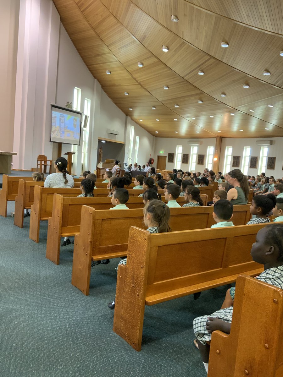 mievdow's tweet photo. Celebrating 200 years of Catholic Schools with a Primary Mass and Infants Liturgy today led by Father Casmir. Mr Marshall and the Choir sung an original piece and parents admired the displays showcasing Mary Immaculate throughout the years. https://t.co/APS9mIHlP0
