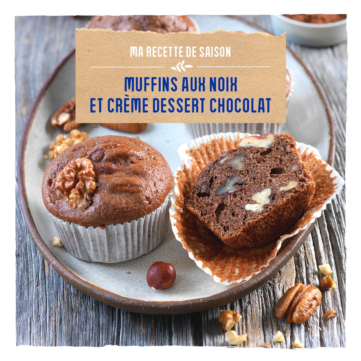 BiocoopA's tweet photo. 🧁 RECETTE : MUFFINS AUX NOIX ET CRÈME DESSERT CHOCOLAT 🧁
➡️ https://t.co/6V3rp1r0KR
#recettebio #muffins #chocolat #muffinchocolate #muffintime #faitmaison #homemadefood #biocoop #labionousrassemble https://t.co/gx4gdOqKuu