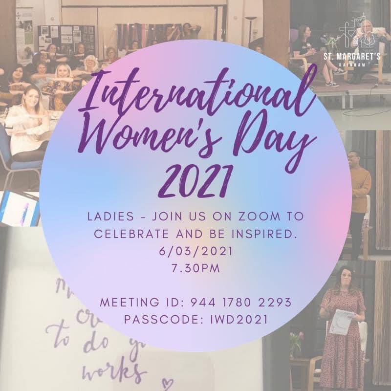 This Saturday Jodie and Kayleigh will be hosting our virtual #IWD2021 celebrations! Come and join us! Share with your network so we can celebrate together 🙌🎉 #InternationalWomensDay #rainhamchurch