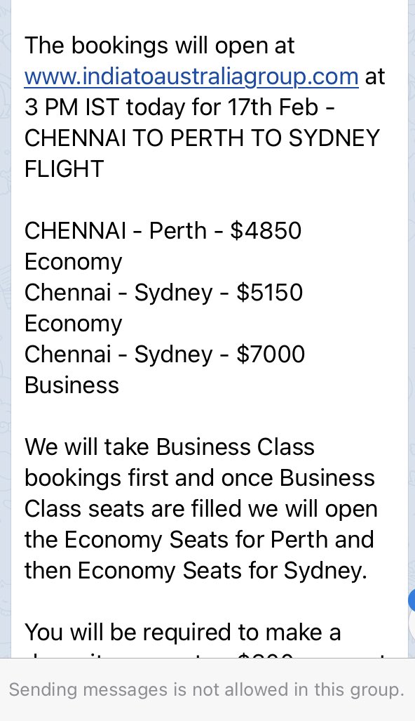 RekhaPoojary8's tweet photo. @JulianHillMP @NickMcKim @SkyNewsAust @australian @SBS @guardiannews @9NewsAUS @7NewsAustralia
Hon. Juilian and Hon. Nick $7,000 for ticket to come back to Australia, when I’m stuck outside without any income.This is how the government is failing it’s people #LetUsBackToAus https://t.co/HrrSKQNleu