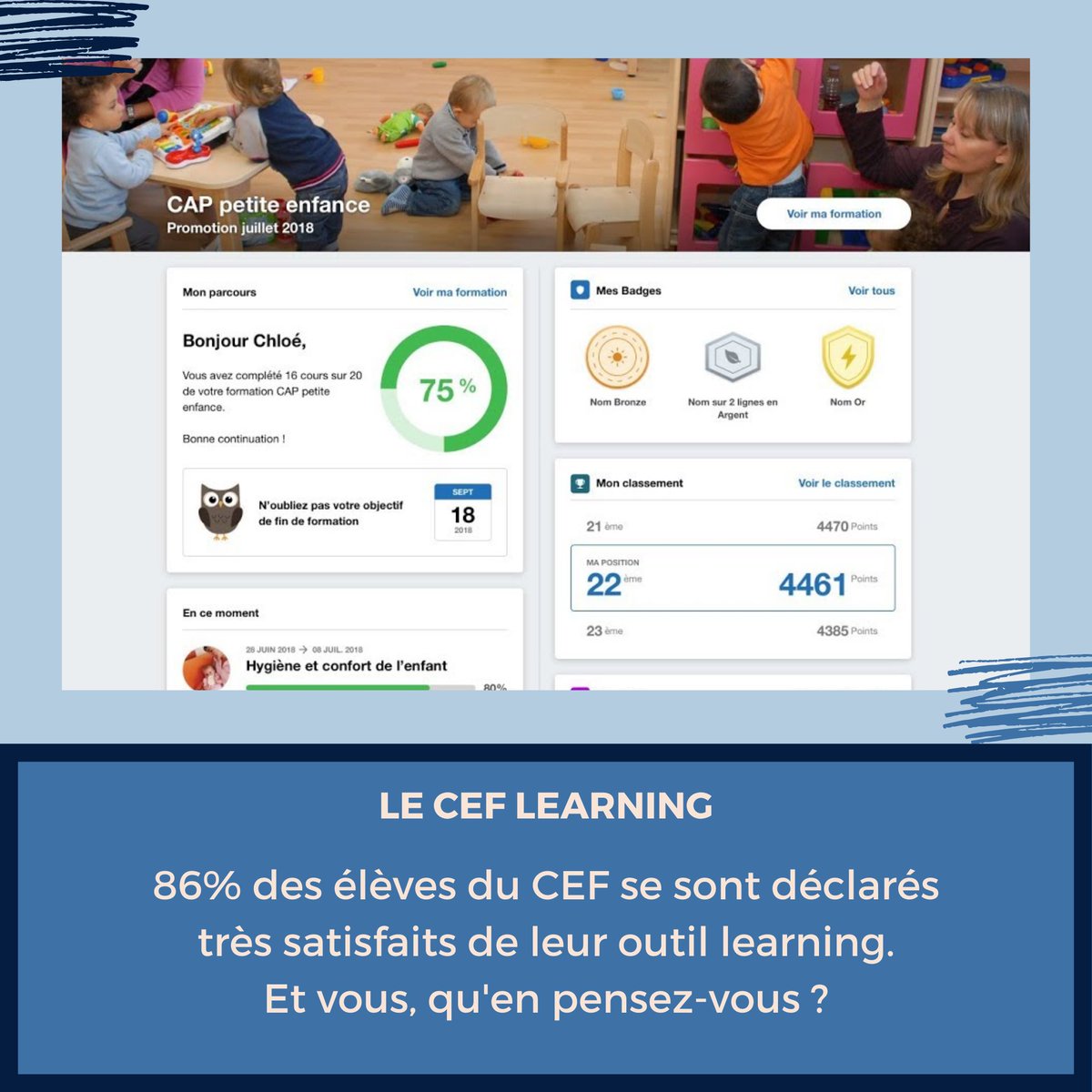 CEFormation's tweet image. Le saviez-vous ?
86% des #élèves du Centre Européen de Formation se sont déclarés très #satisfaits de leur outil #CEFLearning.
youtube.com/watch?v=xXtY-O…