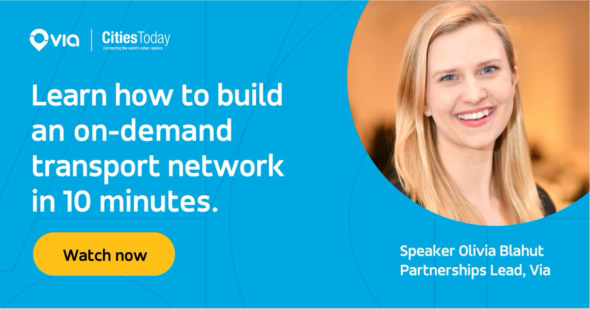 Cities_Today's tweet photo. Curious about introducing on-demand transit in your community? It’s easier and more straightforward than you might think.

Join the tour 👉 https://t.co/lMdy9KvCzv

@ridewithvia #ondemand #transit #publictransport https://t.co/TE6yItPPfM