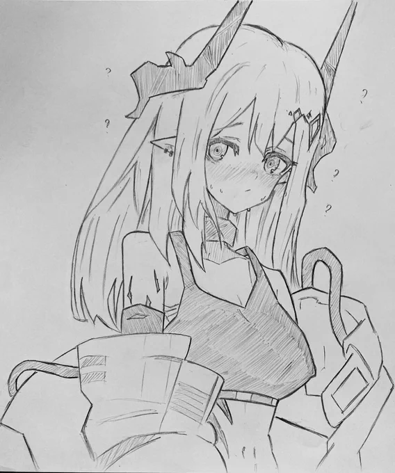 照れてテンパってるマドロック(過去絵)
#アークナイツ 
 #明日方舟 