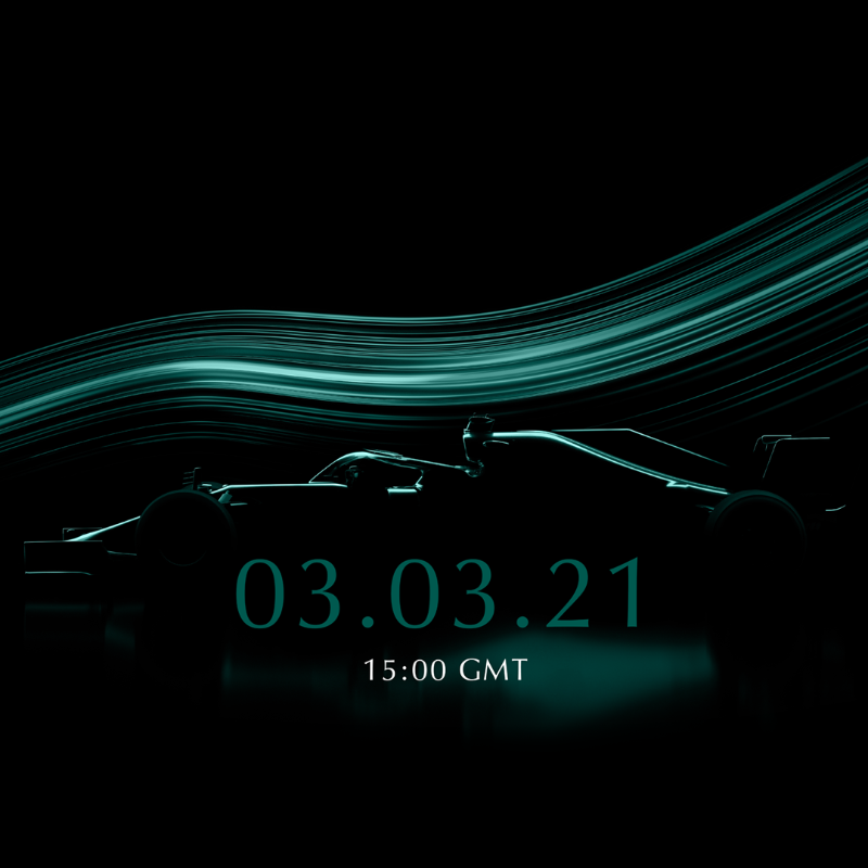 AstonMartinF1's tweet photo. Don’t miss out on the unveiling of the #AMR21, today at 15:00 GMT. 

The Vault opens with exclusive content from 12:00 GMT. Or head to our official YouTube channel to watch the launch from 15:00 GMT. ⬇️ #IAMF1