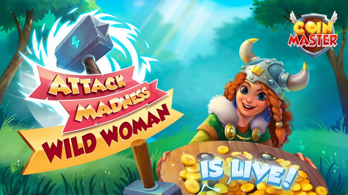 CoinMasterGame's tweet image. Attack Madness Wild Woman is live! 😍 
Drop some LOVE if you're getting your 𝐖𝐈𝐋𝐃 𝐎𝐍  ➡️  bit.ly/CoinMasterTwit…

#MidweekMadness #WildWednesday #CoinMaster