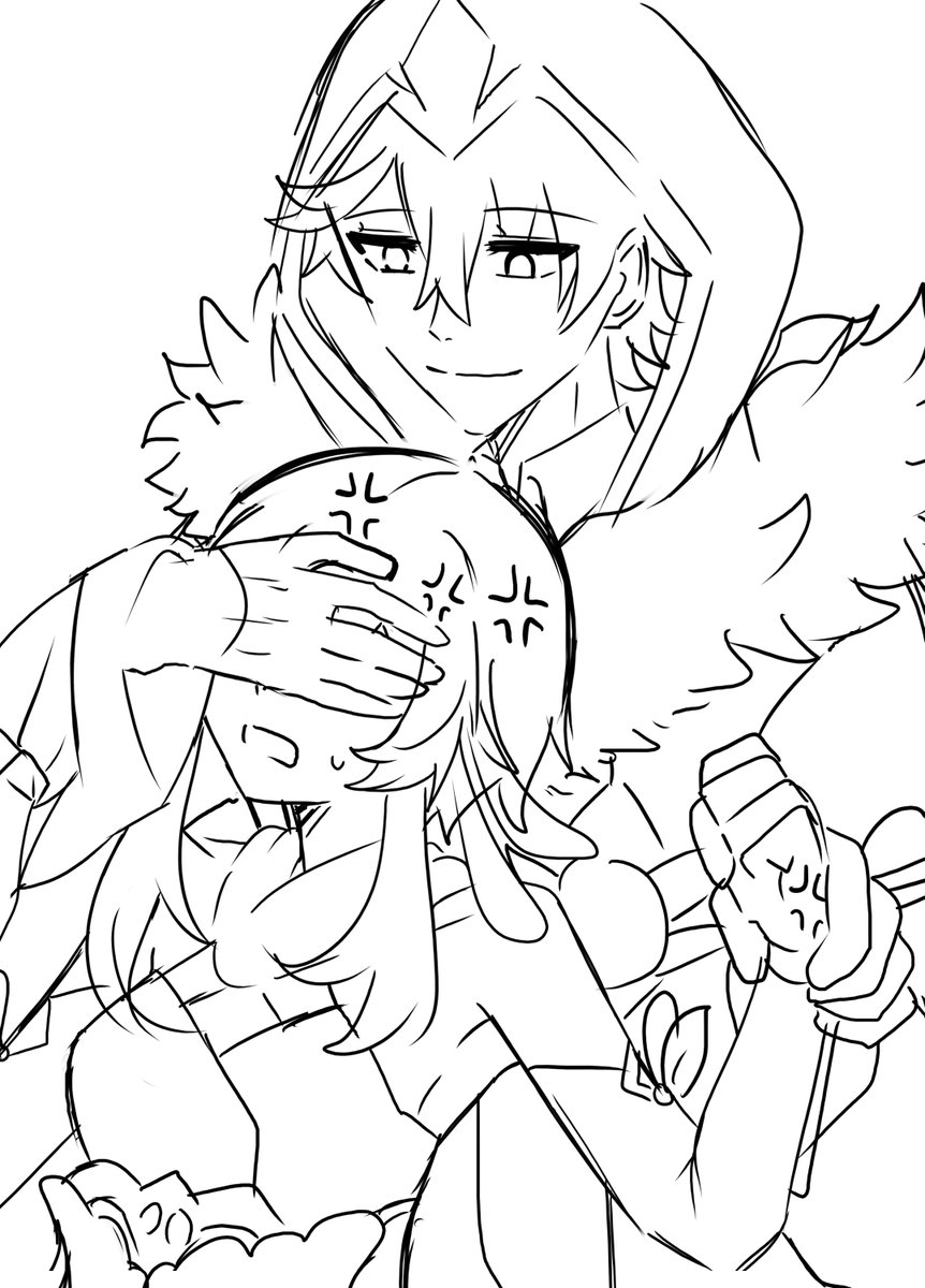 peekaaaboo,my head full of chilumi 😭😭😭 gonna color it later 