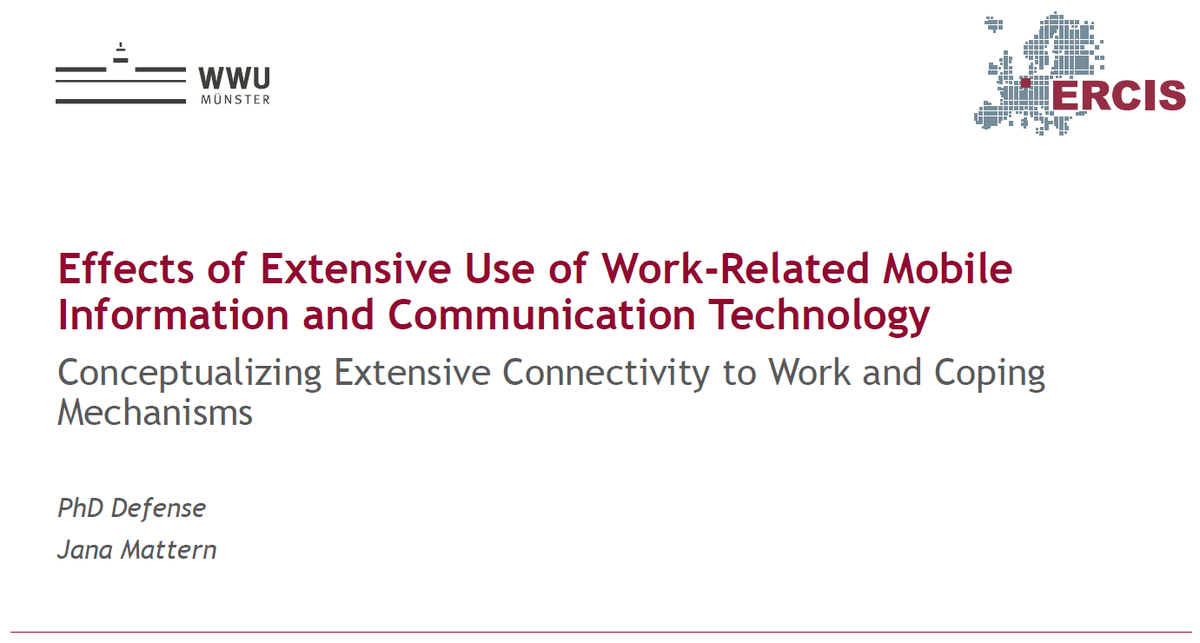 CC_SmarterWork's tweet photo. Last Februrary two of our Smarter Work Members successfully defended their PhDs. Jana Mattern presented her framework to better understand and research "extensive connectivity to work". Joschka Hüllmann (@johuellm) made a compelling case for the use of digital traces. Well done! https://t.co/rGqUXBsYAt