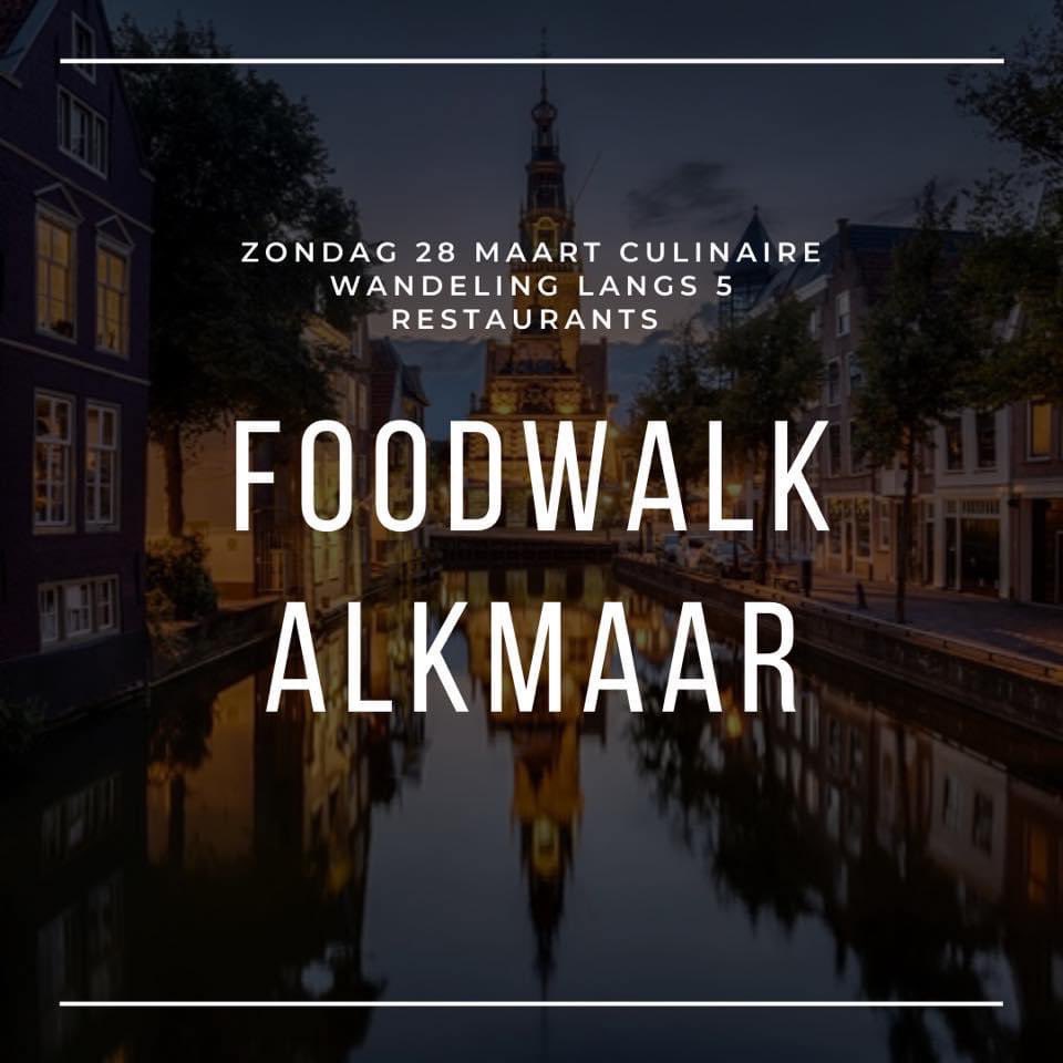 COMING SOON - FOODWALK ALKMAAR

Op zondag 28 maart organiseren wij een culinaire wandeling langs 5 restaurants!

Restaurant Hofman • restaurant Turfmarkt • Heeren van Sonoy • Trattoria Roberto • 1480FoodBar 

Houd de socials van Foodwalk Alkmaar in de gaten voor updates🍴