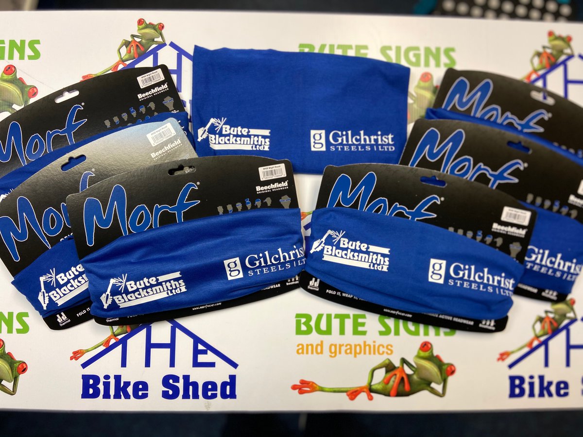 Big order for Bute Blacksmiths who were getting new kit for all staff. We made Morf’s, Hats, boiler suits and soft shell jackets All have the Black smiths and Gilchrist steels ltd logos #teambikeshed #supportlocal #merchandisespecialistargyllandbute #open7daysforyou