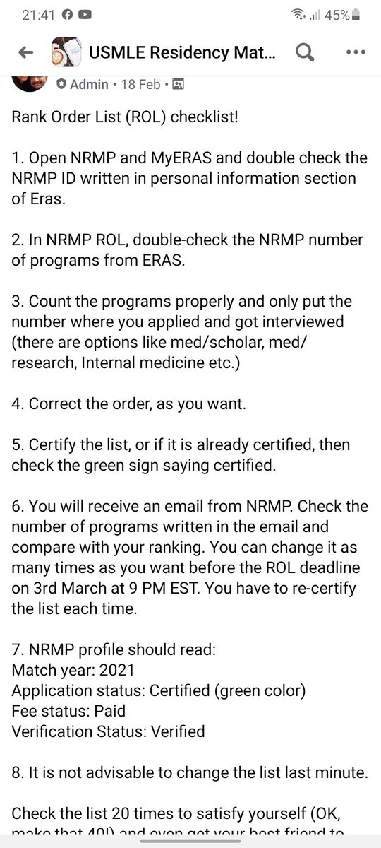 DanialTahirMD's tweet image. #NRMP #ROL #RankOrderList Checklist. ✅

#Match2021 #PedsMatch21