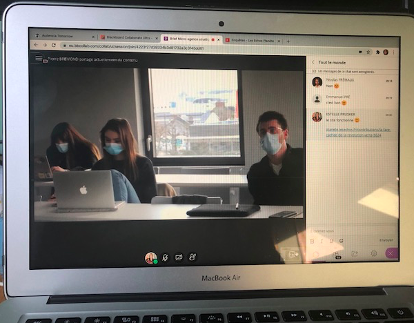 EstellePrusker's tweet photo. Brief #microagence Stratégie #media : @claireferrero1 et @PierreBremond direction Stratégie et Communication du groupe @Echos_Parisien ont dévoilé la mission confiée aux étudiants 3A @audencia_com pour Les Echos Planète. Merci à eux pour ce beau sujet 👏 Restitutions en mai ! https://t.co/ghRoqjP0fP