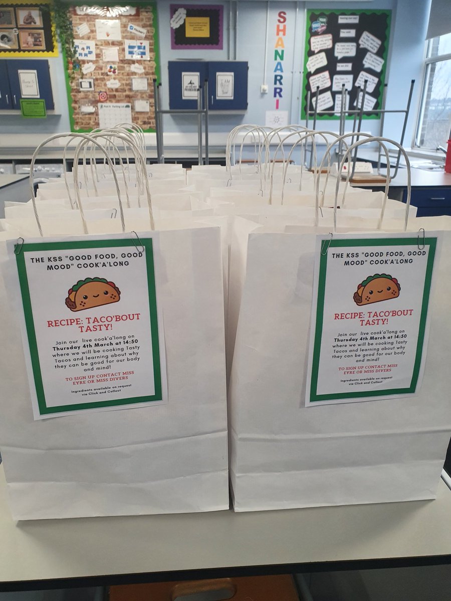 Was so nice to see everyone who picked up their taco ingredients today! 🌮🍅 See you on TEAMS tomorrow for our cookalong! <a href="/FoodKss/">KSSFoodTech</a> <a href="/KnightswoodSec/">KSS</a>