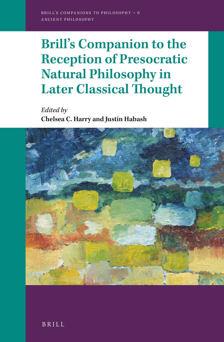 Brill_Classics's tweet image. Brill's Companion to the Reception of Presocratic Natural Philosophy in Later Classical Thought explores the influences of early Greek science on the philosophical works of Plato, Aristotle, and the Hippocratics
ow.ly/iFQm50DNCbc 

#AncientPhilosophy @ProfChelsea
