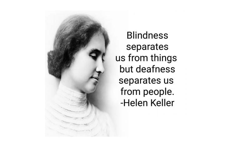 What a great quote underlining the importance of hearing!