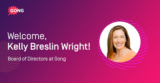 Gong_io's tweet photo. WELCOME @kellybwright

To Gong’s board of directors! 

We’re so excited to have another industry veteran join the team. 

Kelly’s revenue experience will help fuel our hypergrowth. 

Especially in the new era of remote sales. 

We’re thrilled to see what the future holds. https://t.co/WZ27VIr6Ns
