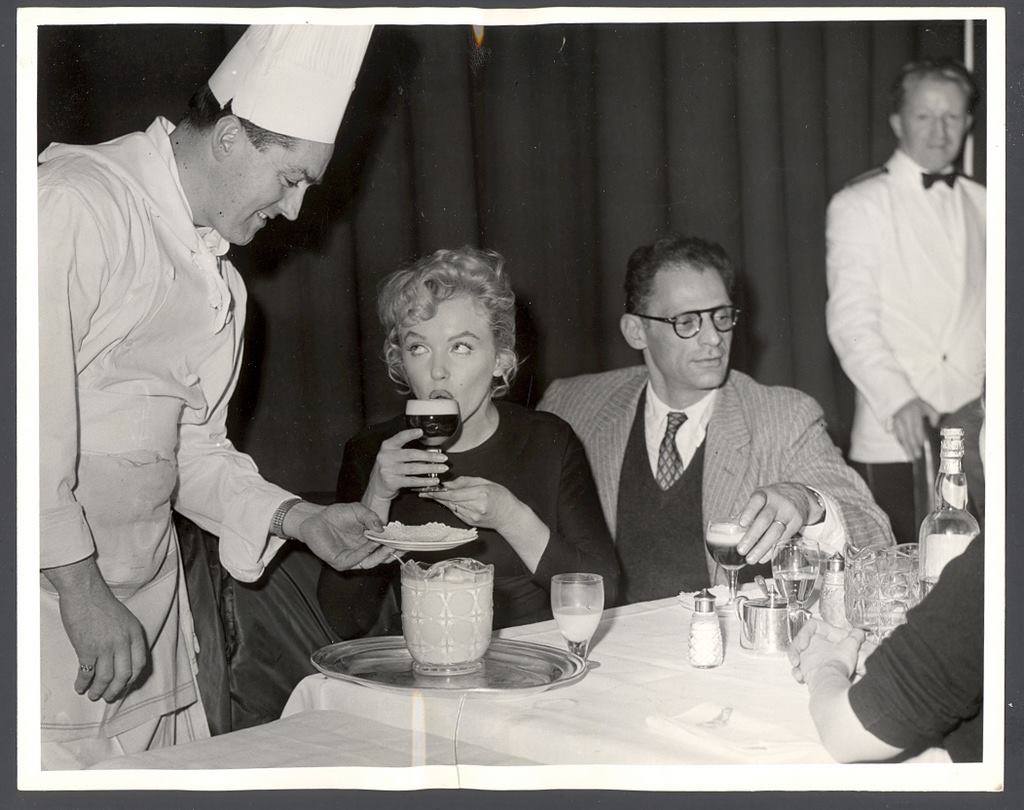 Today is #IrishWhiskeyDay 🥃 and we are taking a time machine back to 1956 where Marilyn Monroe and Arthur Miller can be seen enjoying an #IrishCoffee at Shannon Airport. Sláinte!