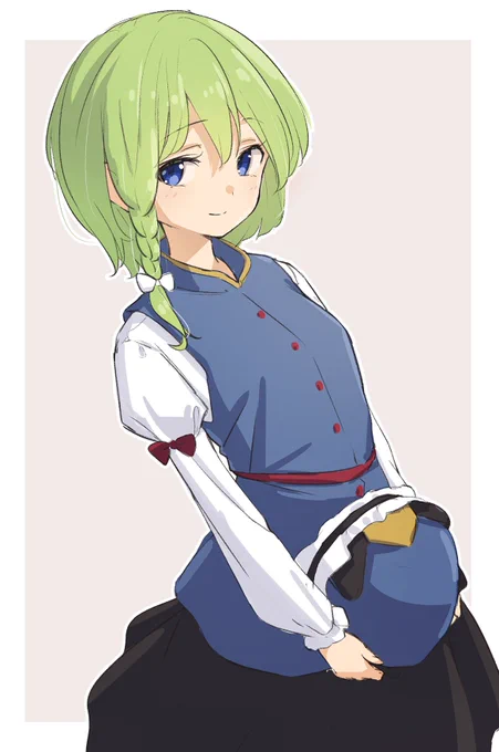 #深夜の真剣お絵描き60分一本勝負 三つ編み映姫 