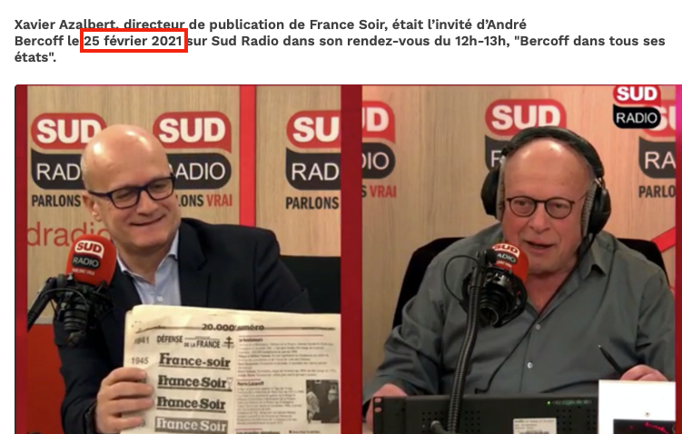 France-Soir et Sud Radio, agents complices du système : Panamza avait vu juste