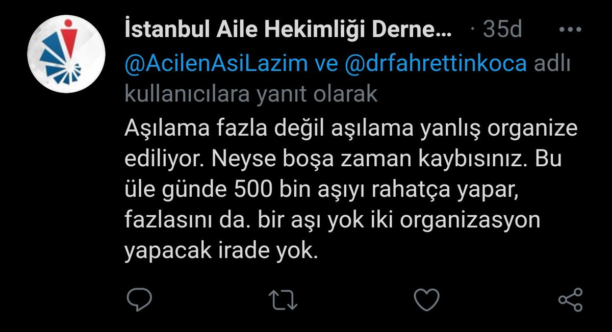 AcilenAsiLazim's tweet photo. @ttborgtr Aşılama çok Yavaş! Lütfen TVlerden çağrıda bulunun! @drfahrettinkoca derhal yavaş Aşılamaya müdahale edip yeni Aşıların ne zaman geleceği hakkında bilgi Vermeli! Örn: Biontech aşıları nerde? #bilimkurulu #NoticeTurkishStudents  #pleasehelpturkishstudents #sanaYASAistemiyoruz https://t.co/KRIQo06eZG