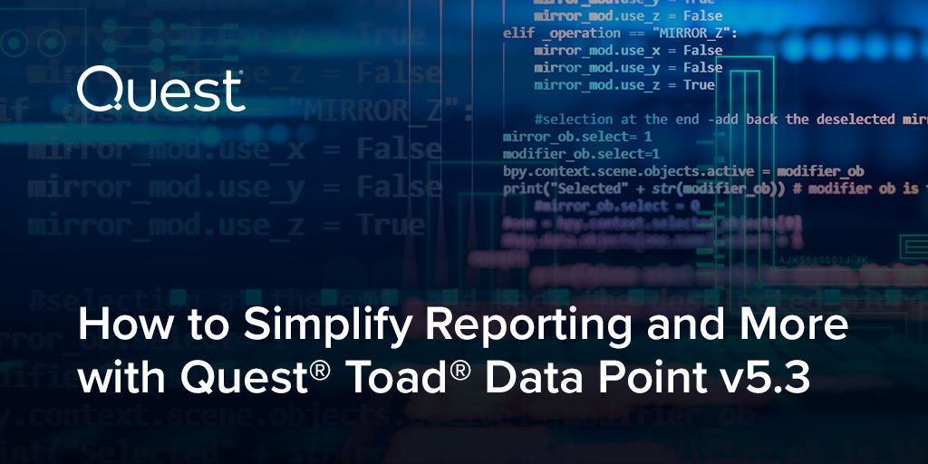 Waiting for help with reporting gets old fast – and so does your #data. Pull together fresh data sets and sophisticated reports, without help or #SQL expertise. Check out this on-demand webinar.
https://t.co/KIMa05xiB9 https://t.co/K05qzcaJpG